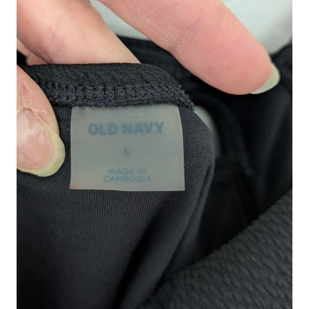 Old Navy Maternity SZ L Black Classic One-Piece Twist Front Nursing Swimsuit EUC - Picture 12 of 15